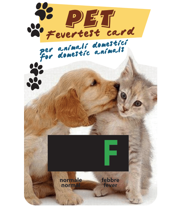Pet fevertest card