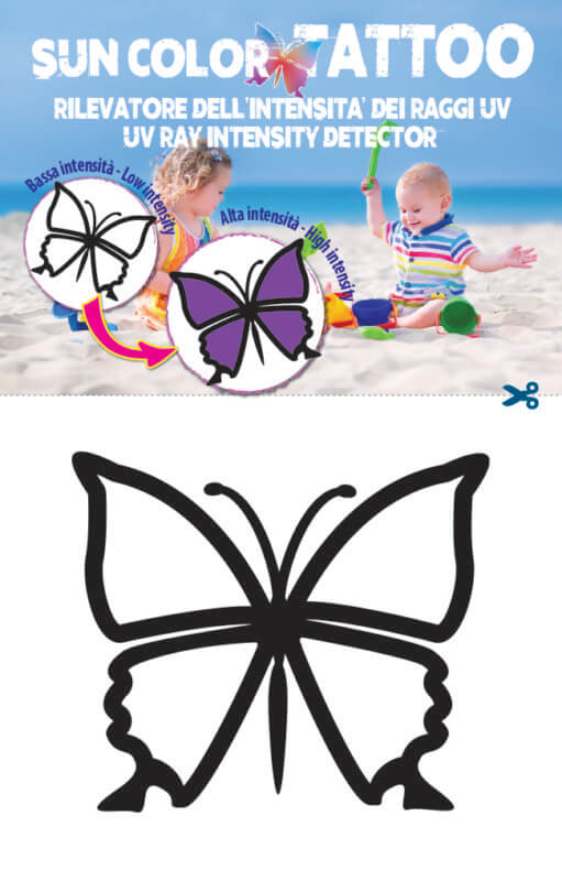 tatuaggi rivelatore intensita uv