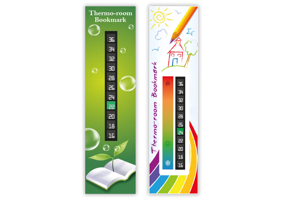 customizable bookmarks with thermometer