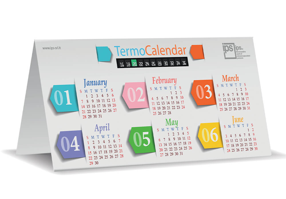 customizable calendar with room thermometer