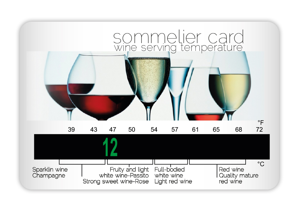 gadget termometro somelier card